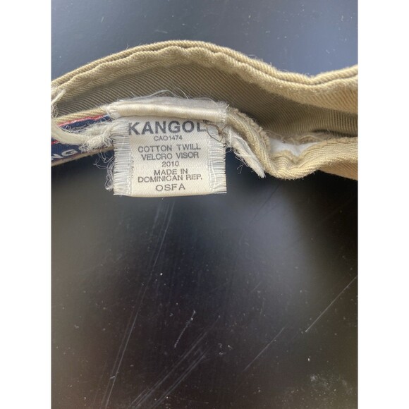 Kangol Cotton Twill Visor – Beige Khaki Adjustable - Picture 14 of 16